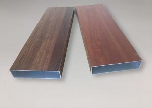 Quality Anti Corrosion Aluminium Tube Profiles Wood Finish Extruded Aluminum Tubing Shapes wholesale