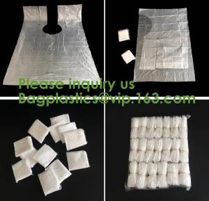 Quality compostable kitchen apron Biodegradable Gloves Sleeves PLA/PBAT/Corn Starch Compostable Bag singlet bags, vest carrier wholesale
