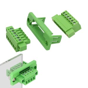 Quality 3.81mm pitch Feed Through Flange Screw Terminal Blocks Interlocking wholesale