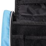 Sky Blue Canvas Ladies Makeup Case Women Toiletries Bag
