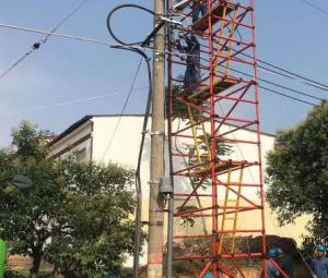 Quality Strong Non Conductive Fibreglass Scaffold Tower For Wire Pole Repairement wholesale