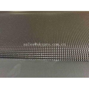 Quality High Resilience Natural Gym Recycled Rubber Mats Diamond Pyramid Pattern wholesale