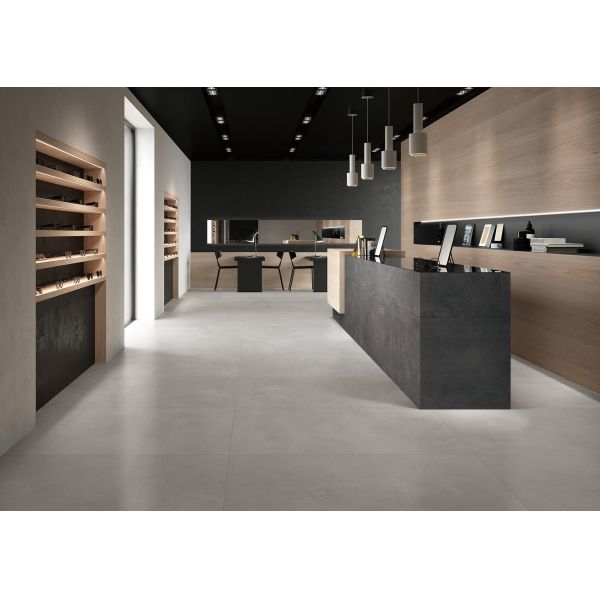 Micro Cement Indoor Tiles Medium Gray Antique Floor Tiles 600*1200mm