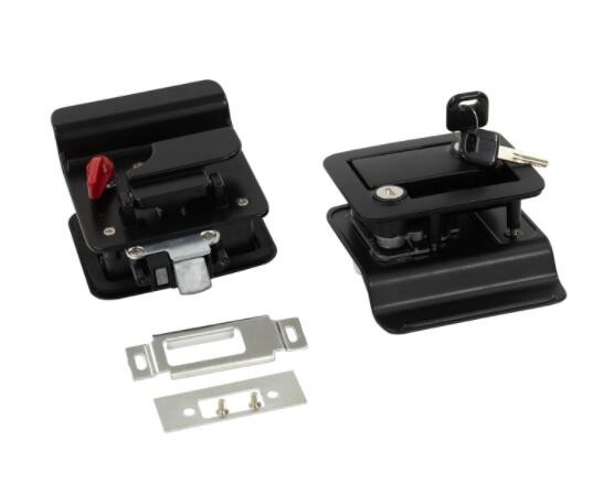 Textured Black Spraying T Handle Flush Latch Zinc Alloy