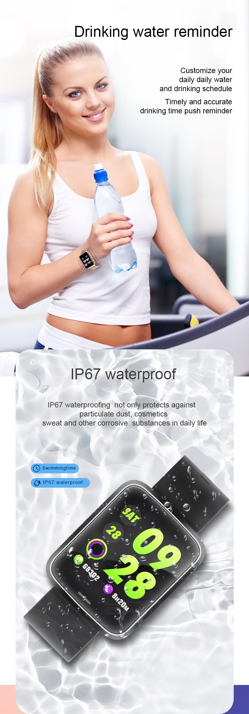Smartwatch Real Heart Rate Hw12 Hw22 Hi Watch Hiwatch Dropshipping Sports Bracelet