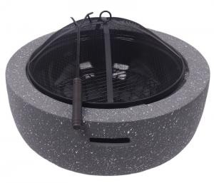 Quality Cool Camping MGO Stone Design 59.5*34.5cm Steel Barbecue Grill Portable Fire Pit wholesale