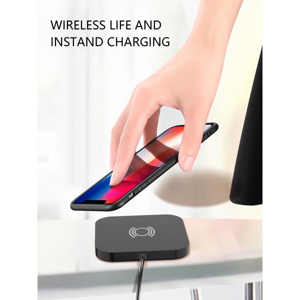 Wireless 10w Fast Portable Smartphone Charger Pad 5V 2A Input