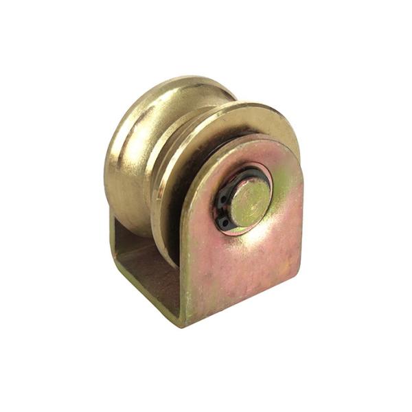 3.54" 90mm Sliding Gate Wheel Bearings Double Bracket Y Groove