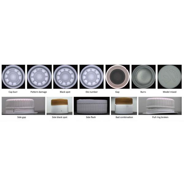 Full Automated AI Vision Cap Closure Lid Inspection Machine 2500pcs/min AI Deep Learning Latest Algorithms