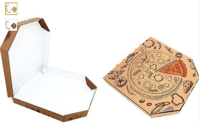 Wholesale Custom Printed Corrugated Cardboard Recycle Paper Pizza Box Manufacturer,Foldable Flat Packing Blank Craft Pac