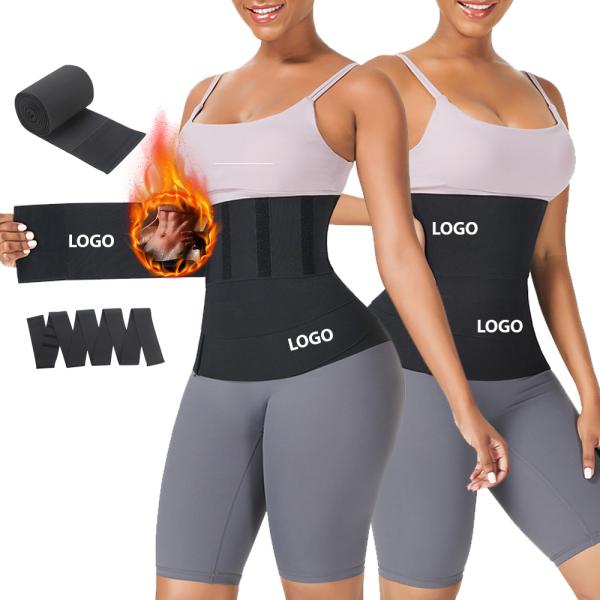 2022 Slimming Latex Invisible Wrap Around Stomach Tummy with Loop Snatch Bandage Belt