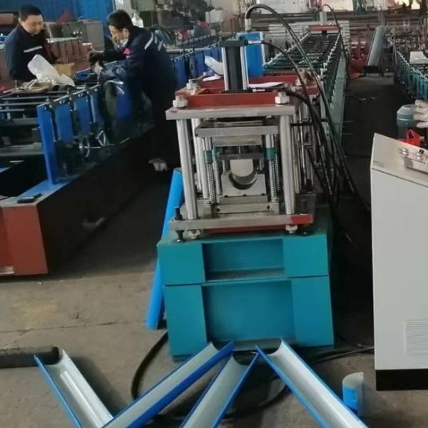 Customized Round Gutter Downspout Roll Forming Machine 15m/Min Speed