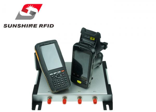 Cheap Professional UHF RFID Reader Handheld With WINCE6.0 System / 5 Meters Read Distance for sale