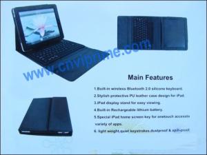 Quality Bluetooth Laptop Keyboard With Leather Case For 10 Inch IPad Keyboard wholesale