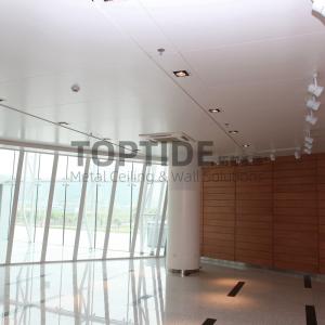 Quality Thermal Insulation Building Materials Aluminum Suspended Metal Pan Ceiling Tiles wholesale