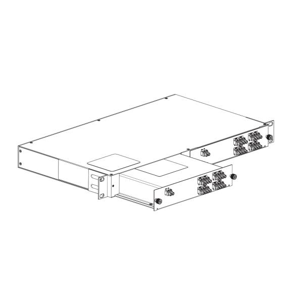 Ultra Low Loss CWDM OADM 8 Channel Mux Demux LGX Box 2.4dB For Network Protection