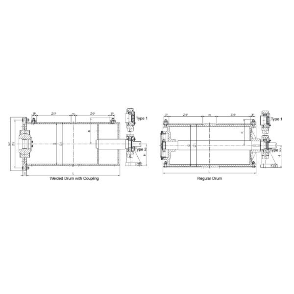 Custom-designed Wire Rope Drum with High-assembly Precision and 3000mm Diameter Capacity for Crane Hoists Trolley