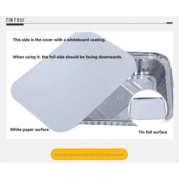 Disposable bowl for food storage and transportation Baking and Grilling Foil Box with 2200ML Capacity and F315 Specification