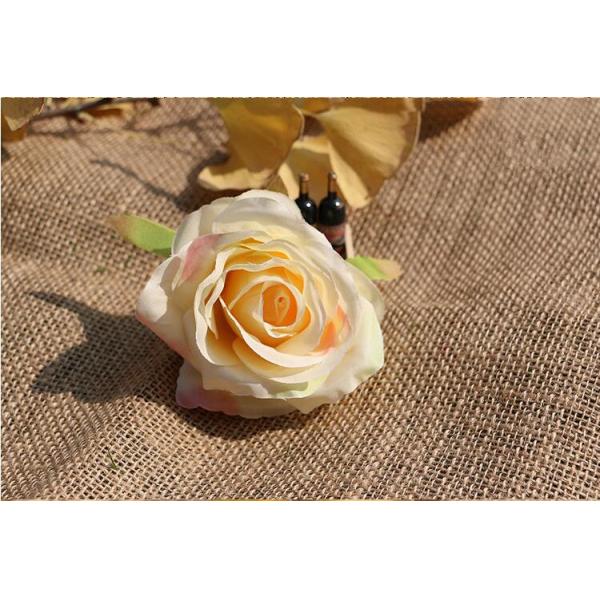 UVG FBL02 silk roses artificial flower head for wedding flower wall backdrop use