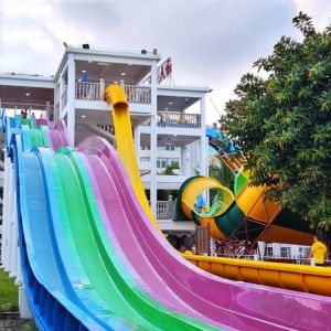 Outdoor Water Park Playground Equipment Swimming Pool Combination Slide