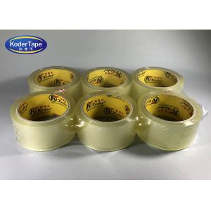 Quality High Sticky Transparent Carton Sealing Tape , Bopp Clear packaging tape wholesale