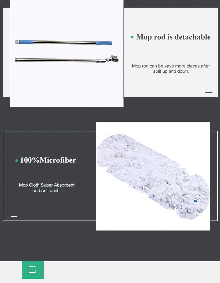 High Performance Clean Room Mops 60*17cm For Pharmaceutical Factory