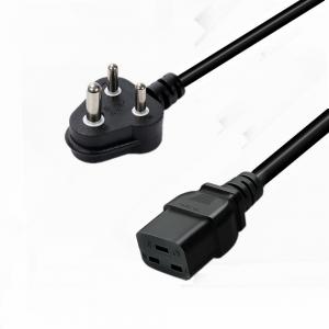 Quality PVC RUBBER Conductor 16A 250V SABS South Africa Power Cord for Consumer Electronics wholesale