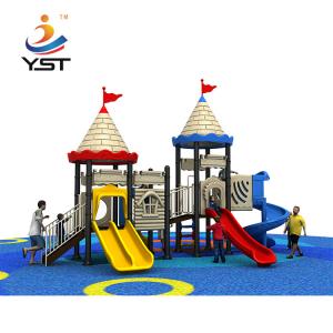 China OEM Castle Curved Kids Playground Slide Anti Crack Customized Color on sale