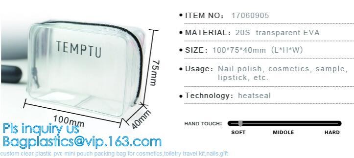 Promotion reusable clear printed transparent zipping storage cosmetic toiletry pvc makeup bag for travel make up, handle