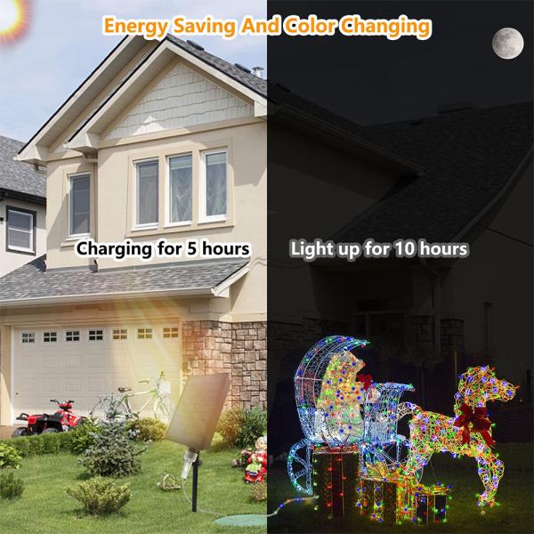 Leather Christmas LED Rope Lights RGB LED Remote Control Waterproof