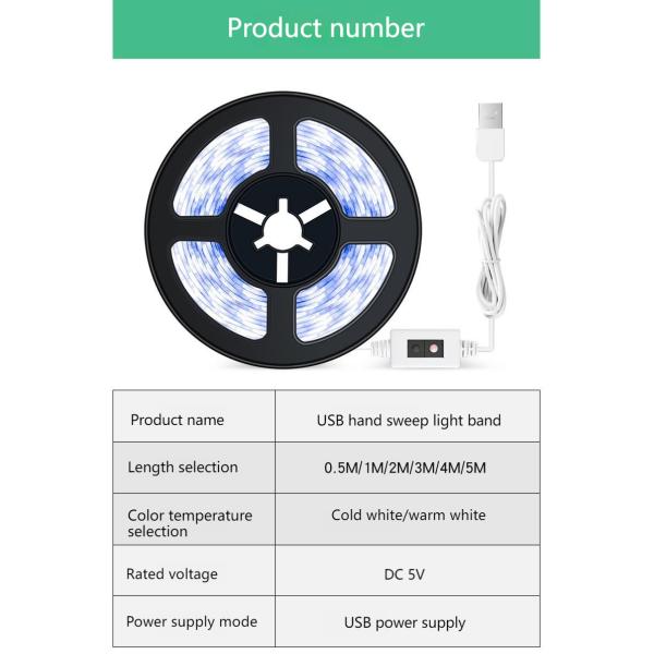 Low Voltage Hand Sweep Sensor LED Strip For Cabinet And Kitchen