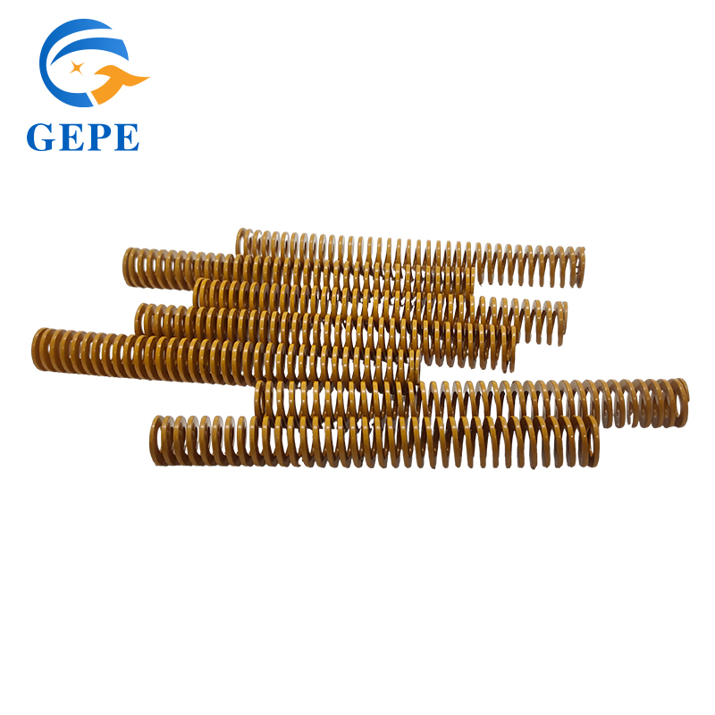 Non Standard Yellow Die Springs Steel 65mn Mould Spring JIS Standard