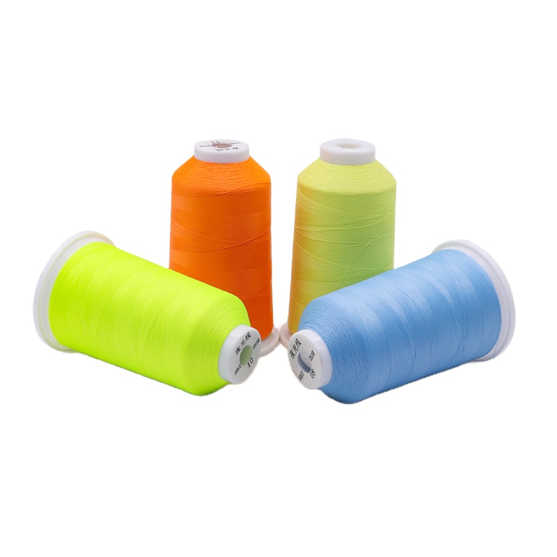 Glow In The Dark 150D/2 Polyester Embroidery Thread 3000 Yards Roll Net Weight 100G