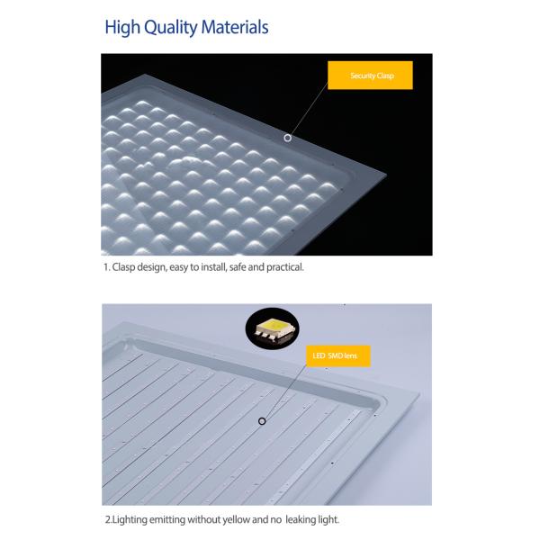 595X595mm 3D 96W 120W 140W Aluminum Lighting Panel LED Panel Light