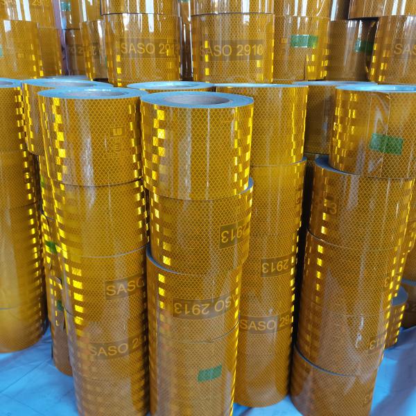 SASO 2913 Yellow Reflective Stickers Printable Waterproof
