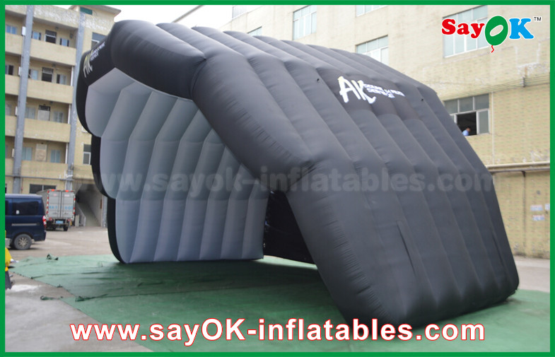Inflatable Tent Camping Giant Oxford Cloth Black Inflatable Air Tent For Music Stage Custom Printed