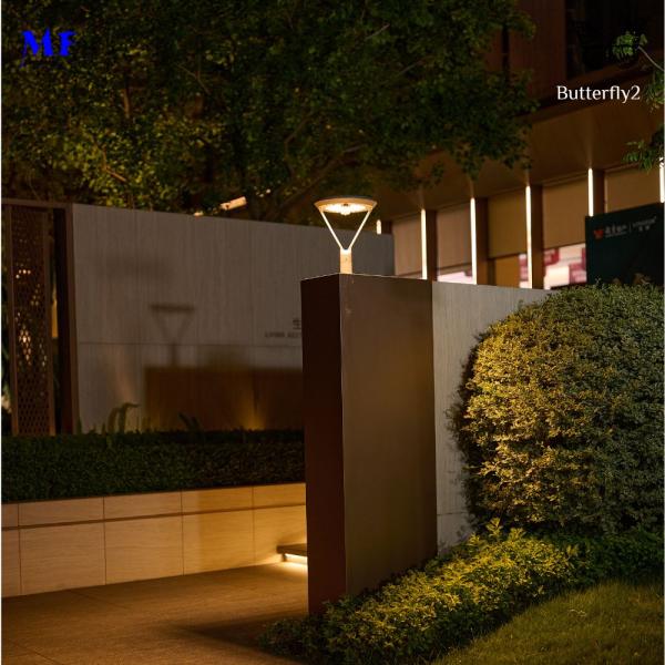 IP66 6.5W Outdoor Solar LED Street Garden Lighting Waterproof Aluminum High Translucent PC Lampshade For Pathway