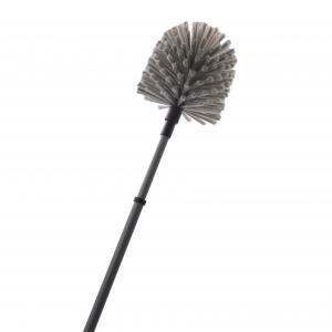 China SUS Pole Extendable Cobweb Brush Medium Stiff Bristles Telescopic Cobweb Duster For Walls on sale