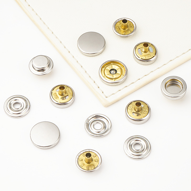 Four Part Metal Snap Buttons 12.5mm 503 Decorative Brass Snap Fastener for Clothing