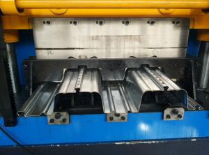 Quality 0.8 - 1.5mm Thickness Floor Deck Roll Forming Machine CNC Roll Forming Machine wholesale
