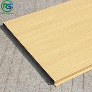 Quality Wood Color Aluminum Strip False Ceiling Windproof 150mm 200mm wholesale