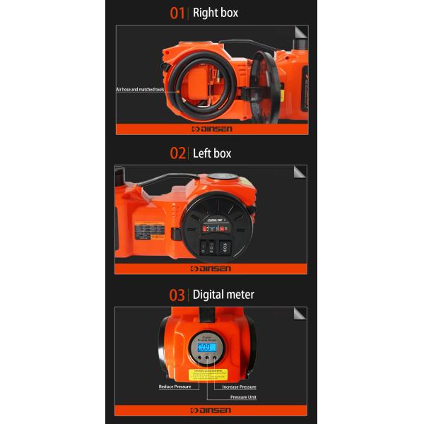 digital meter Electric Hydraulic Car Jack , 15A Cylindrical Hydraulic Jack