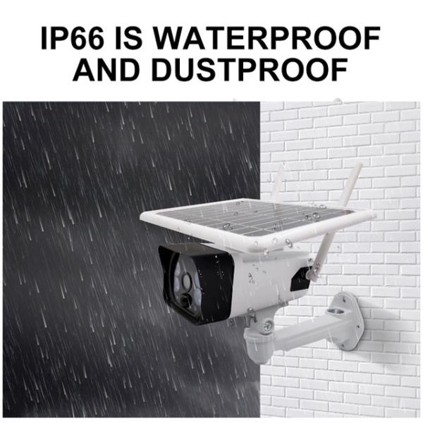 IP66 4g Low Power Solar Wifi Bullet Camera 1920x1080 Resolution