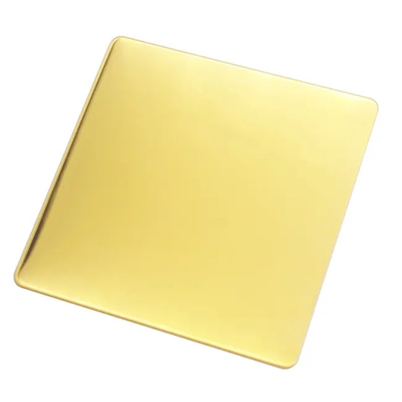 0.03mm Mirror Stainless Steel Sheet Titanium Gold 4x8 Black Color 201 304 316
