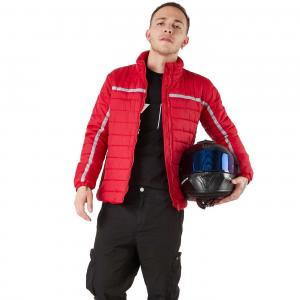 Quality Quilted Warm Down Jacket Puffer Motorcycle Windbreaker Padding Racer Jacket wholesale