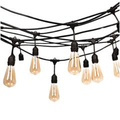 Quality Decoration Light 48 FT LED Outdoor String Lights S14 Bulb String Light by Proxy Lighting - UL Listed for Parties, Weddin wholesale
