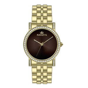 Custom Logo Gold Ladies Watches , Ladies Wrist Watches 36.0mm