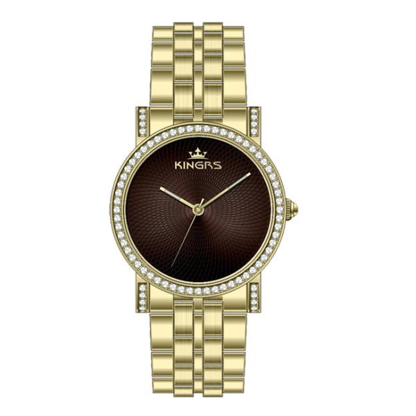 Cheap Custom Logo Gold Ladies Watches , Ladies Wrist Watches 36.0mm for sale