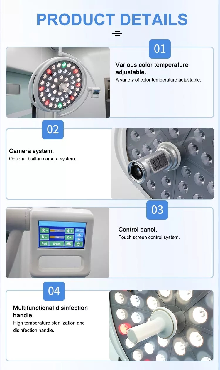 50Hz 60Hz LED Surgical Light LED Shadowless Operating Lamp Integral Reflection Type