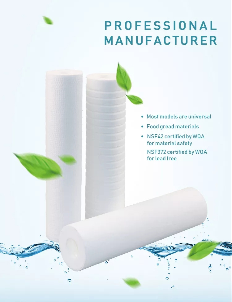 App-Controlled Polypropylene Pp Meltblown Filter Element for Household Pre-Filtration